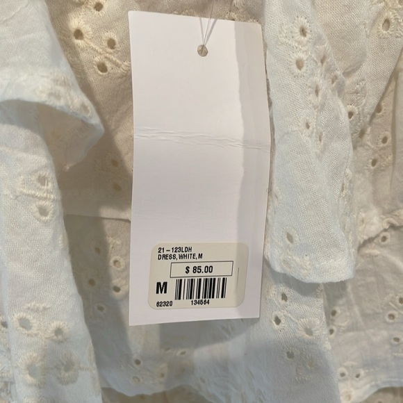 White eyelet strapless mini dress - Picture 3 of 3